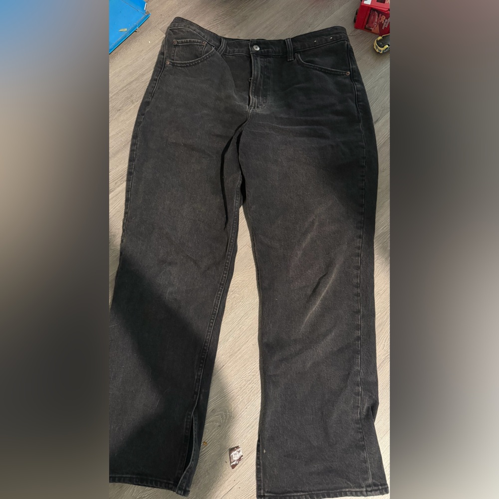 Abercrombie & Fitch Men's Dark Gray Relaxed Jeans